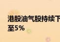 港股油气股持续下挫 中国石油股份跌幅扩大至5%