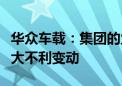 华众车载：集团的业务营运及财务状况并无重大不利变动