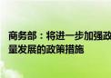 商务部：将进一步加强政策支持 研究制定促进服务外包高质量发展的政策措施