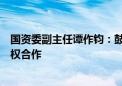 国资委副主任谭作钧：鼓励中央企业积极与社会资本开展股权合作