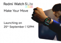 REDMI WATCH 5 LITE 将于 9 月 25 日发布