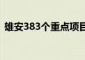 雄安383个重点项目累计完成投资7614亿元