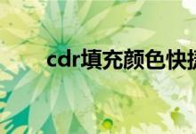 cdr填充颜色快捷键（cdr填充颜色）