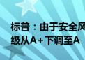 标普：由于安全风险加剧 将以色列的长期评级从A+下调至A