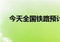 今天全国铁路预计发送旅客1730万人次