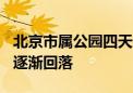 北京市属公园四天迎客258万人次！明起人流逐渐回落