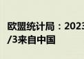 欧盟统计局：2023年欧盟高科技产品进口近1/3来自中国