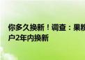 你多久换新！调查：果粉换iPhone速度变慢 仅60%安卓用户2年内换新