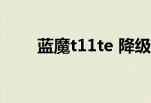 蓝魔t11te 降级方法（蓝魔T11TE）