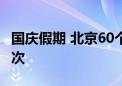 国庆假期 北京60个重点商圈客流量4573万人次