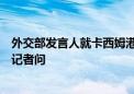 外交部发言人就卡西姆港燃煤电站中方车辆遭遇恐怖袭击答记者问