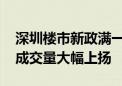 深圳楼市新政满一周 多家中介新房、二手房成交量大幅上扬