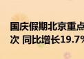 国庆假期北京重点商圈客流量超过4500万人次 同比增长19.7%