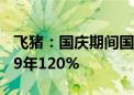 飞猪：国庆期间国际酒店预订规模恢复至2019年120%