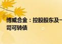 博威合金：控股股东及一致行动人近期合计减持10.47%公司可转债