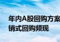 年内A股回购方案涉及金额创新高 大手笔注销式回购频现