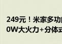 249元！米家多功能电火锅6L众筹开启：2000W大火力+分体式锅体