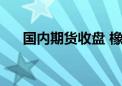 国内期货收盘 橡胶、NR主力合约跌停