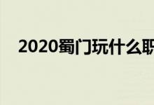 2020蜀门玩什么职业（蜀门什么职业好）