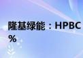 隆基绿能：HPBC 2.0电池量产效率超过26.6%