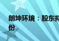 朗坤环境：股东拟合计减持不超过2.96%股份