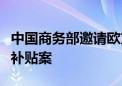 中国商务部邀请欧方来华继续磋商电动汽车反补贴案