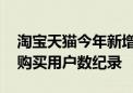 淘宝天猫今年新增600万家店铺 双11预计创购买用户数纪录