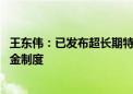 王东伟：已发布超长期特别国债资金监管办法 建立常见备付金制度