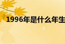 1996年是什么年生肖（1996年是什么年）