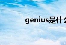 genius是什么意思（genius）