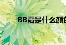 BB霜是什么颜色的（bb霜是什么）