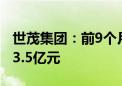 世茂集团：前9个月累计合约销售总额约为253.5亿元