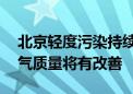 北京轻度污染持续时间已超40小时！今夜空气质量将有改善