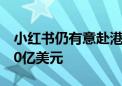 小红书仍有意赴港上市？被曝一季度营收破10亿美元