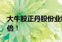 大牛股正丹股份业绩大幅上涨 净利暴增近30倍！